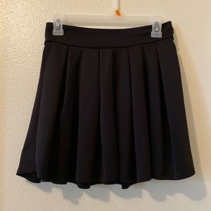 Black Pleated Skirt